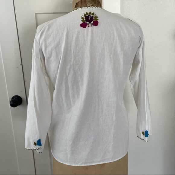 Embroidered Authentic Mexican Shirt M/L - Picture 3 of 10